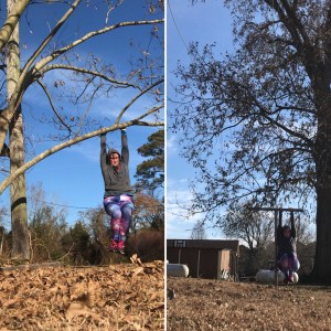 One day of the deadhang challenge.