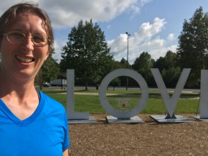 This is me on a solo moving trip during a stop in Virginia. One of my blog posts talks about the trip and how I just had to let stuff go.