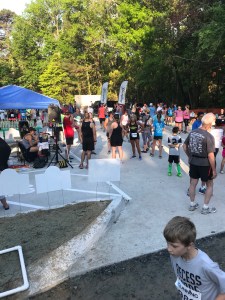 The parking lot at the Nature Conservancy is full of runners.