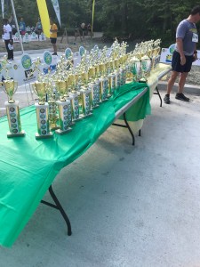 The trophy table.