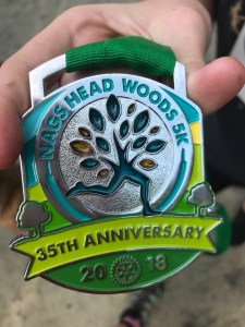The race medal. The “tree” part is see through, like a stained glass window.