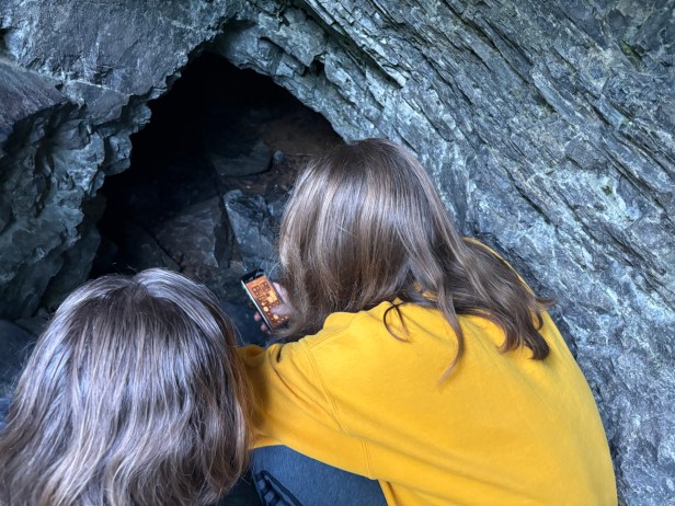 The second, smaller cave